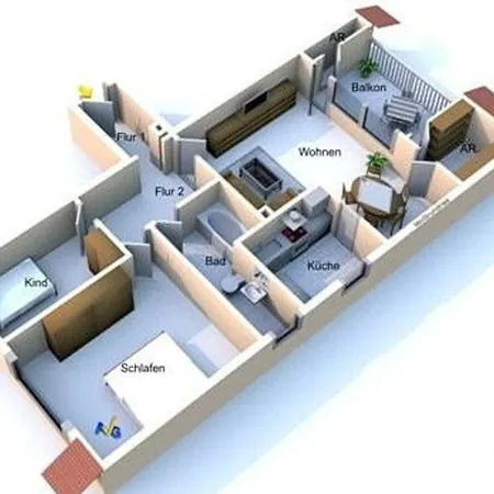 Dunja Whg 2 Apartman Grömitz